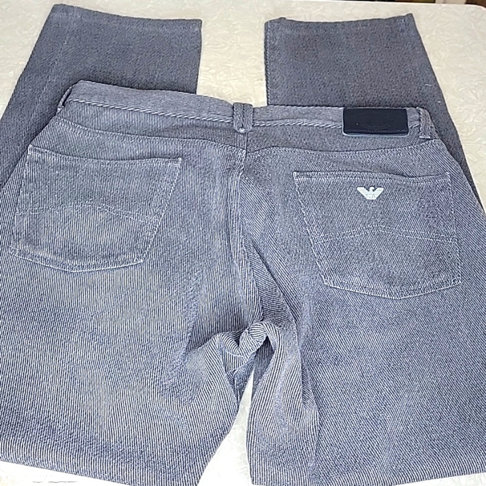 Armani Jeans Eco Stone Brushed Denim Jeans Size 36 Gray